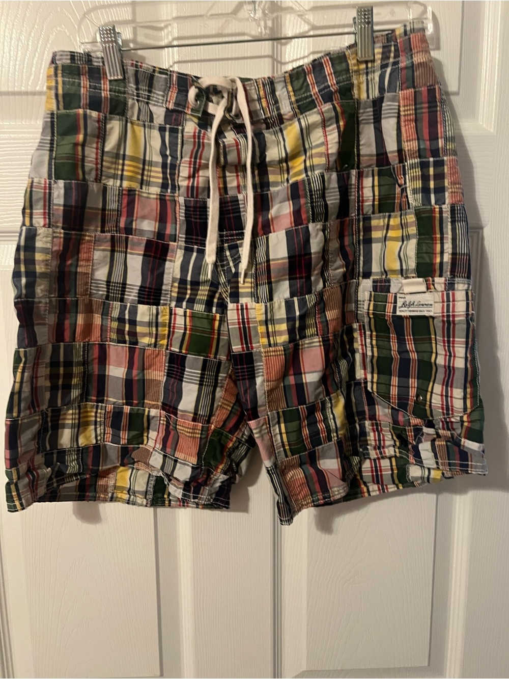Ralph Lauren Multicolor Madras Patchwork Shorts